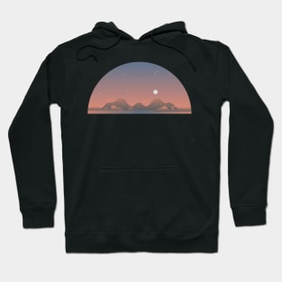 Sunset mountain and sea Hoodie